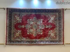سجادة حرير ممضية من قم Persian silk carpet