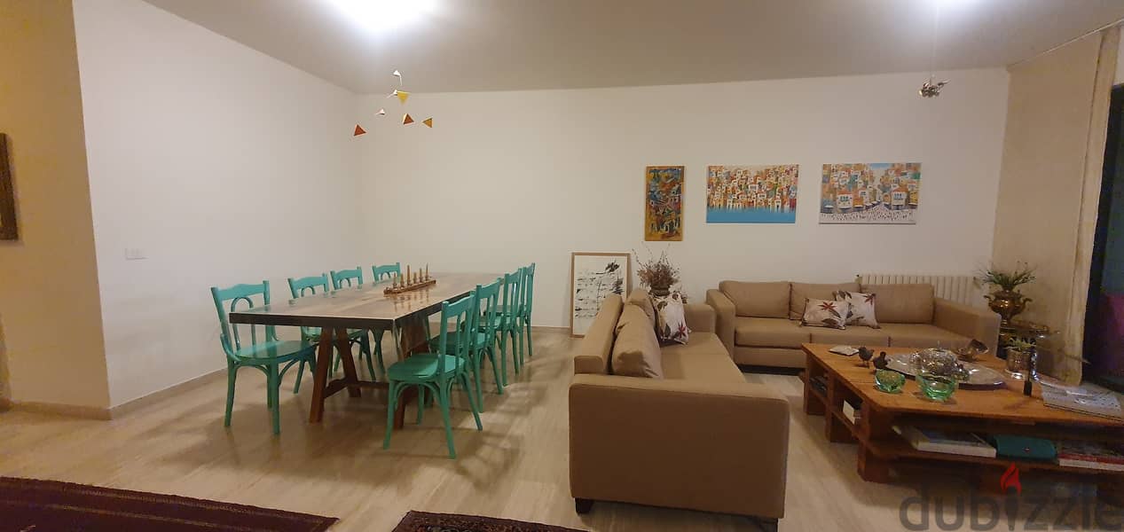Garden Floor Apartment For Rent In Baabdat 1