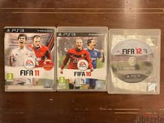 PS3 video games Fifa 10/11/12