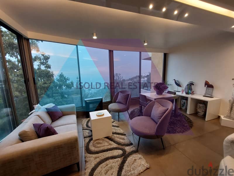 Fully decorated 190 m2 apartment with 30 m2 terrace for sale in Bsalim 1