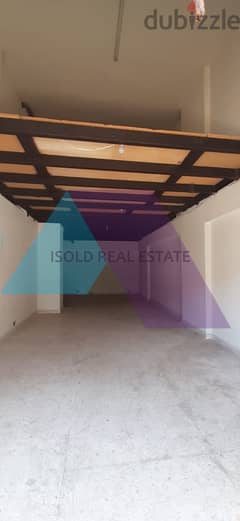 A 120 m2 store with roof for rent in Jdeide