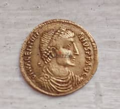 Byzantine Valentianius I Gold coin weight 4.45 grams year 364 AD