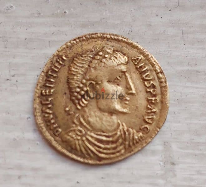 Byzantine Valentianius I Gold coin weight 4.45 grams year 364 AD 0