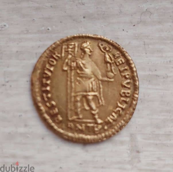 Byzantine Valentianius I Gold coin weight 4.45 grams year 364 AD 1