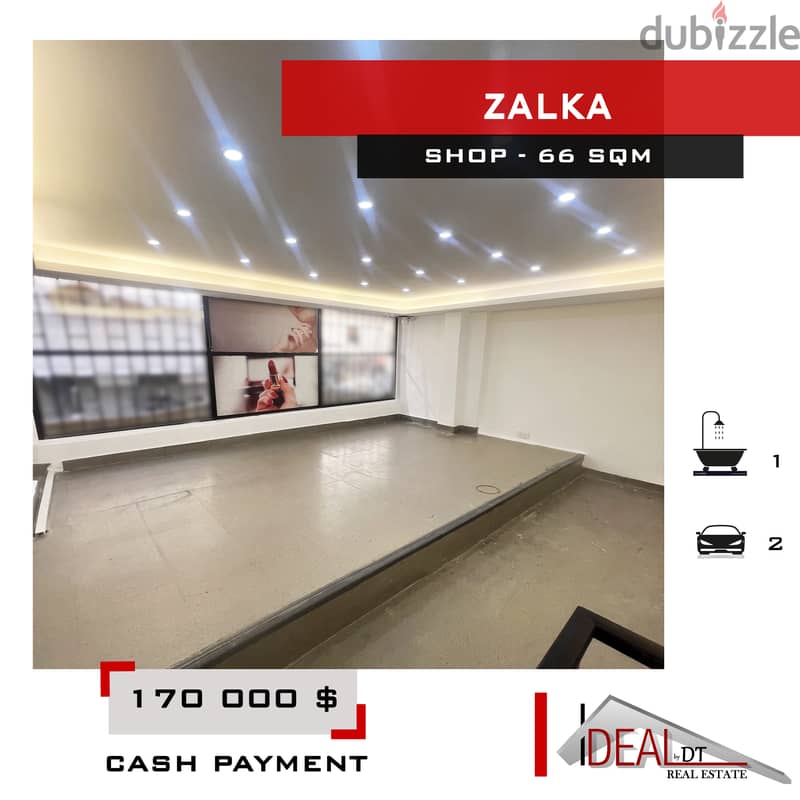 3 floors , Shop for sale in Zalka 66 sqm ref#eh553 0