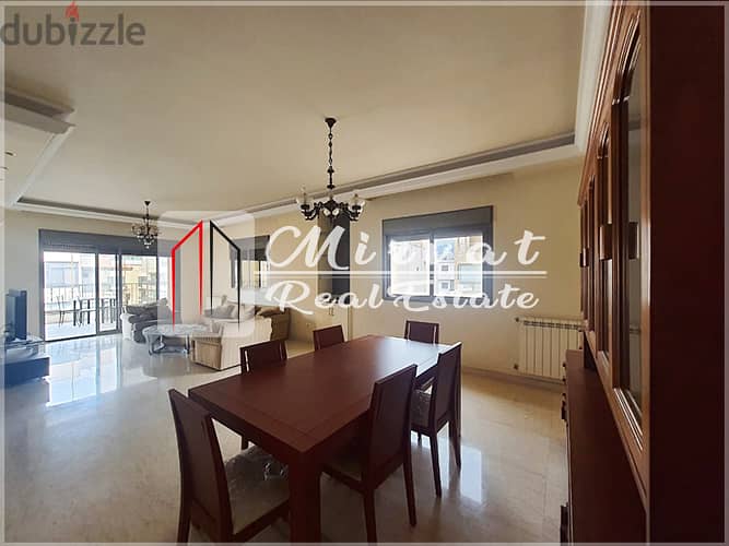 Large Balcony|180sqm Apartment For Sale Sin El Fil 280,000$ 1