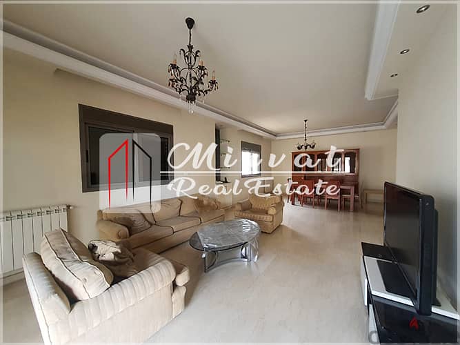Large Balcony|180sqm Apartment For Sale Sin El Fil 280,000$ 5
