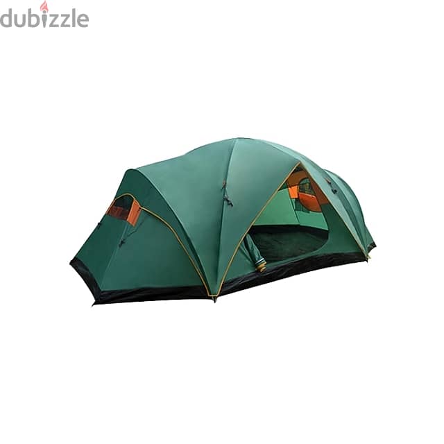Large Family Camping Tent, Outdoor Army Green Garden Tent, 8 People 6