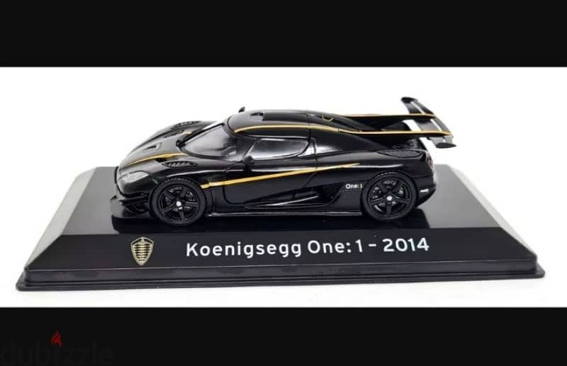 Koenigsegg One-1 (2014) diecast car model 1;43. 1