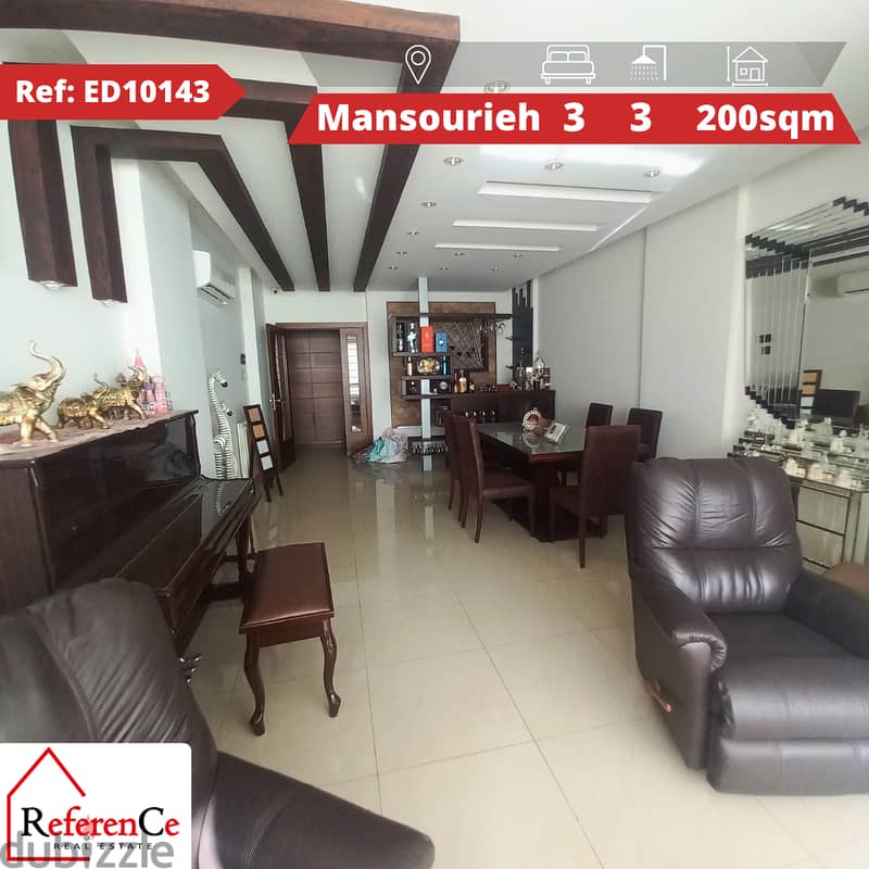 Furnished Duplex for sale in Mansourieh دوبلكس مفروش في المنصورية 0