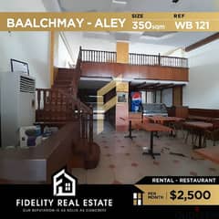 Restaurant for rent in Baalchamy Aley WB121