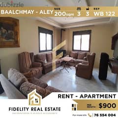 Furnished apartment for rent in Baalchamy Aley WB122