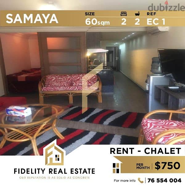 Chalet for rent in Samaya EC1 0