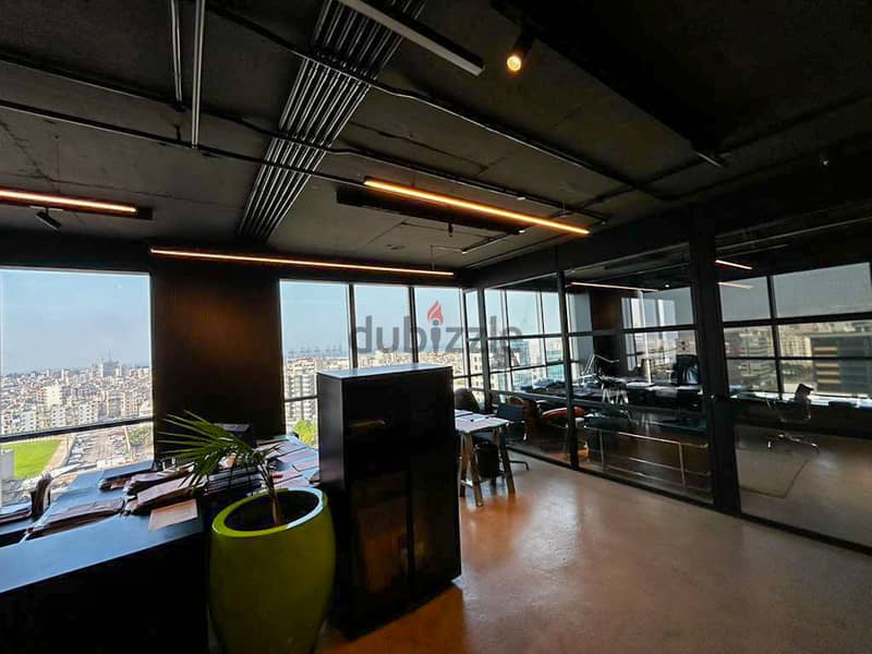 130 SQM HIGH END Furnished Office in Bauchrieh with View 1