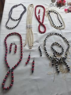 collection of pearl necklaces
