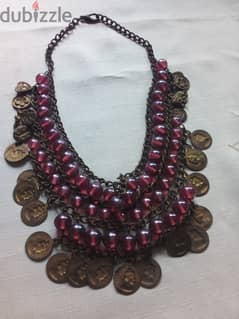 pearl & francs coin necklace 0