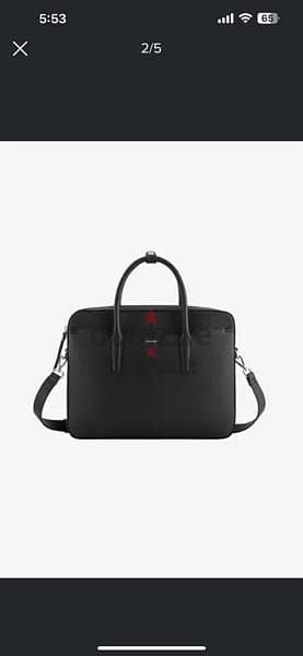 Brand new carpisa black leather laptop case 1
