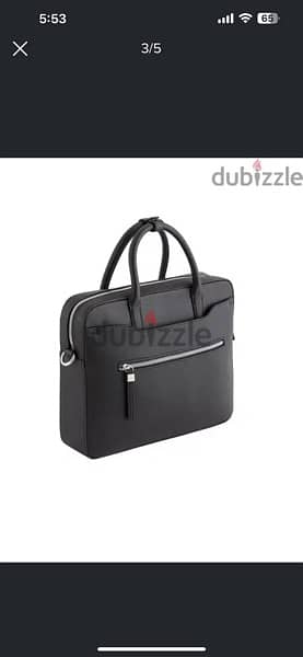 Brand new carpisa black leather laptop case 2