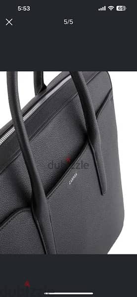Brand new carpisa black leather laptop case 4