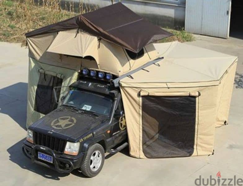 Car/Suv Roof Top Tent + External Room (Floor, Net, Door & Windows) 2
