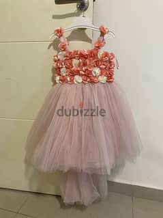Light coral colored dress for Palm Sunday