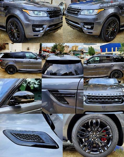 Range Rover Sport DYNAMIC V8 4WD 2016 FULL+HEAD UP DISPLAY  شبه جديد 6