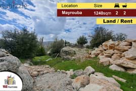 Mayrouba 1240m2 | Land | Rent | Prime Location | Mountain View | DA |