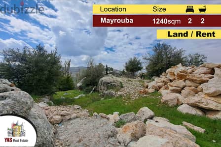 Mayrouba 1240m2 | Land | Rent | Prime Location | Mountain View | DA |