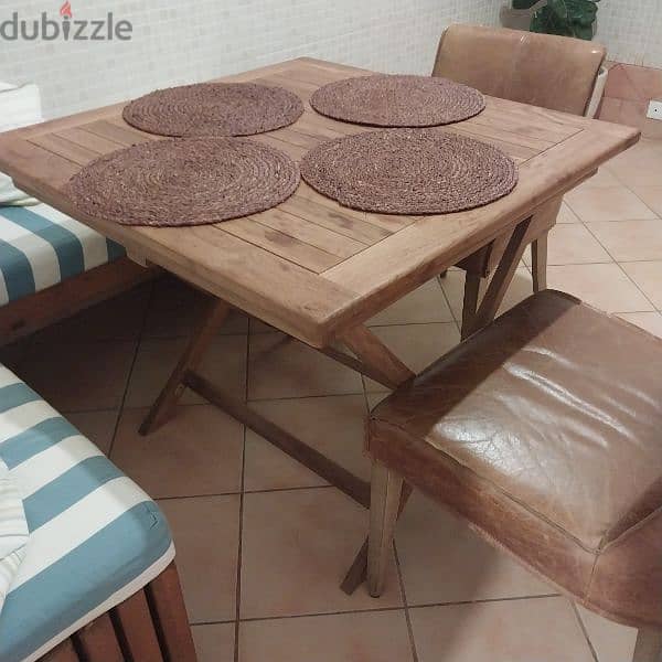 teak wood kitchen  table 3