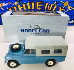 1/18 diecast Land Rover BLUE Series 2 Pickup Softtop By Modelcar