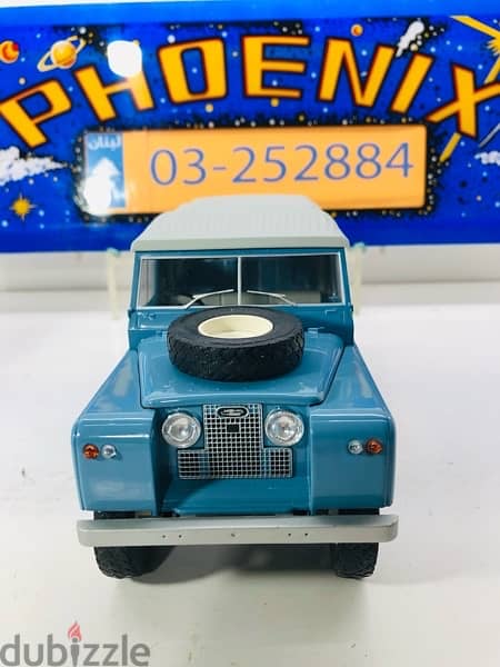 1/18 diecast Land Rover BLUE Series 2 Pickup Softtop By Modelcar 7