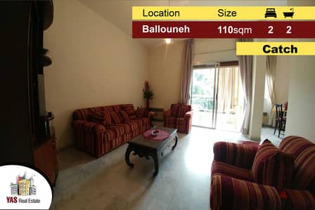 Ballouneh 110m2 | Well Maintained | Private street | Catch | AC |