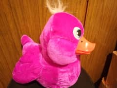 CUTE PURPLE DUCK character Plush medium syze As new toy: 30 Cm=11$