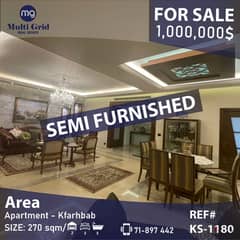 Apartment for Sale in Kfarehbab, شقة للبيع في كفرحباب 0