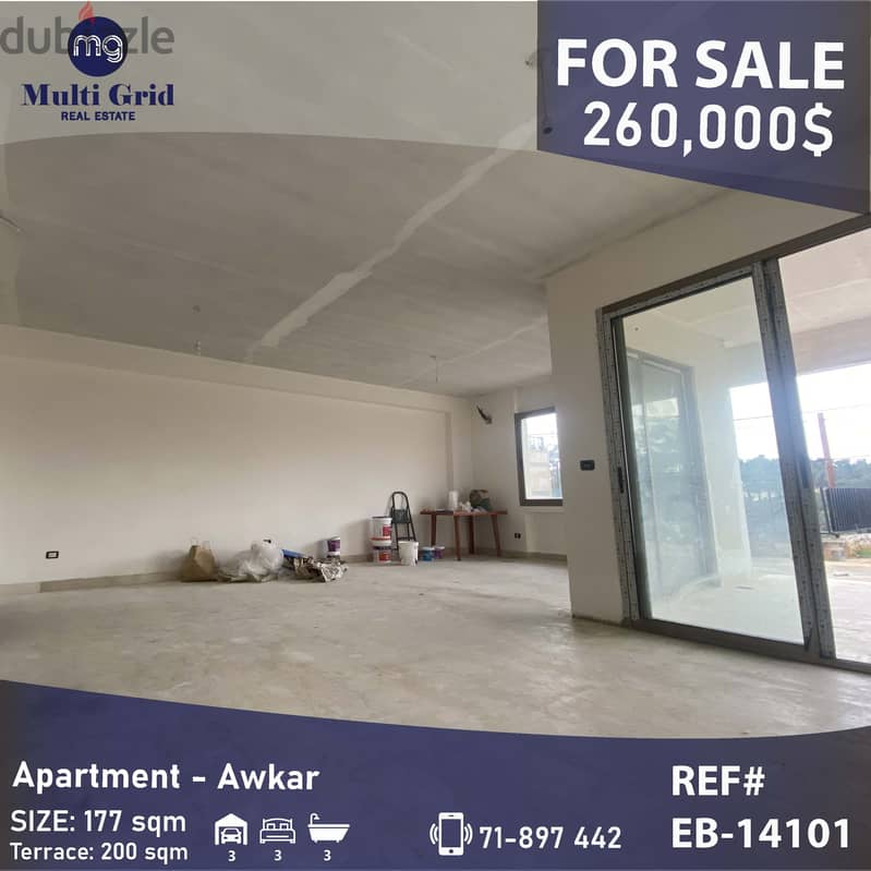 Apartment for Sale in Aawkar, EB-14101, شقة للبيع في عوكر 0