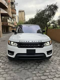Range Rover Sport V6 2016 white on black (53000 miles-clean carfax)