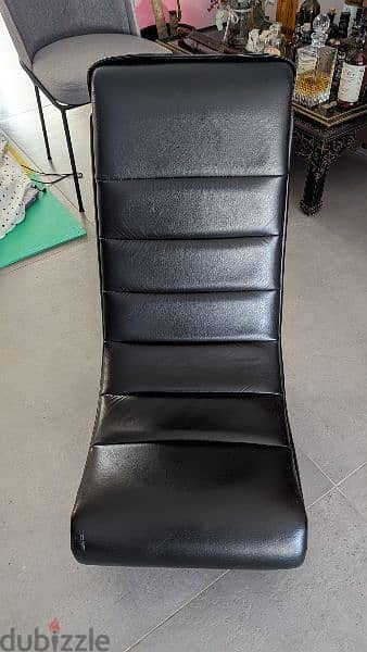 Black Leather Rocking Chair (living room or gaming room) 2