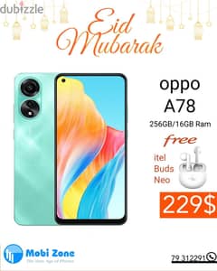 OPPO A78 5G WITH FREE ITELB BUDS 0