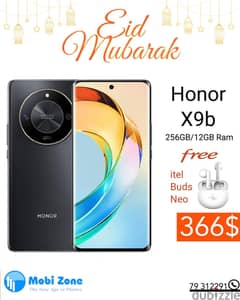 Honor 9B with free itel buds