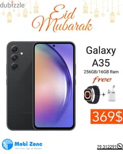 Samsung Galaxy A35 5G with free airpods and smartwatch