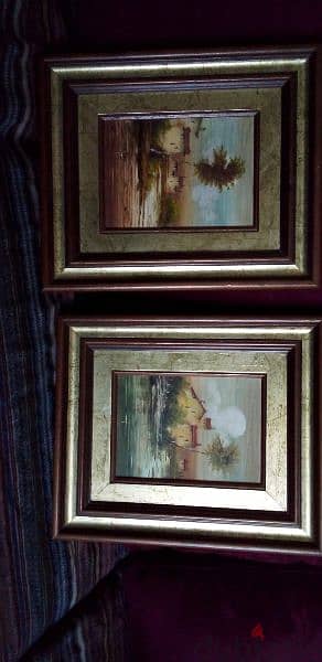 2 paintings. oil 2