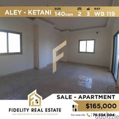 Apartment for sale in Aley Ketani area WB119 0