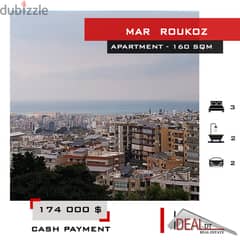 Apartment for sale in Mar Roukoz 160 sqmشقة في مار روكز ref#chc2420 0