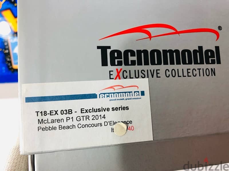 1/18 diecast Tecnomodel Mclaren P1 GTR 2014 Pebble . Limited 40 PIECES 18