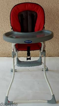 Bébé Doux High Chair (Red) - Like New