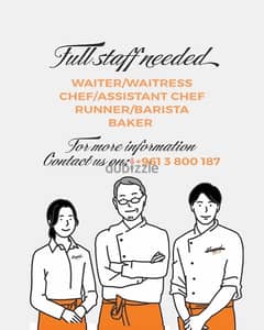 looking for waiter or waitress 0