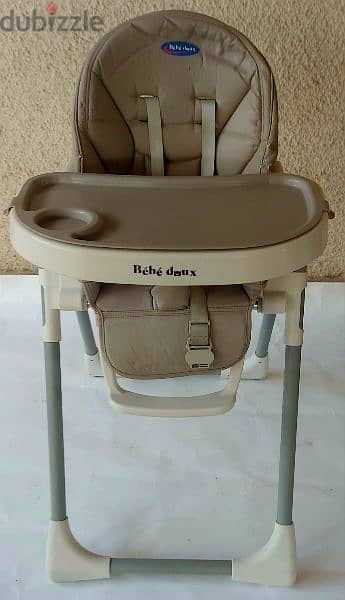 Bébé Doux High Chair (Grey) - Like New 1