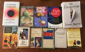 English novels (the goldfinch, Dahl, a thousand splendid suns, etc. )