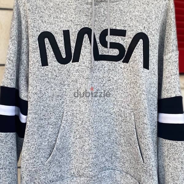 NASA Grey Oversized Hoodie By ORIGINAL DELUXE. 1
