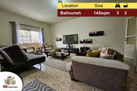 Ballouneh 145m2 | Open View | Quiet Street | Catch | TO |